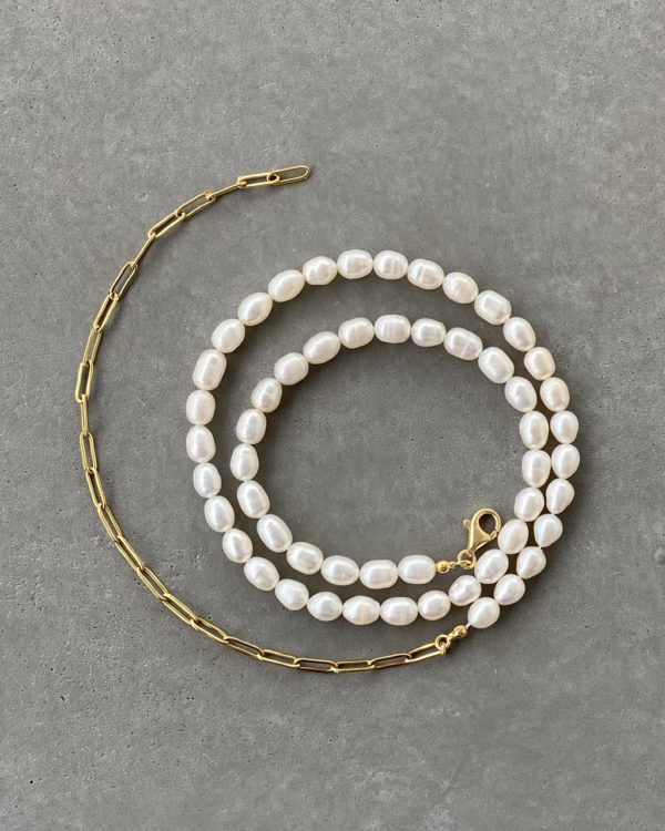 Bransoleta/naszyjnik/na kostkę Classic Long Gold