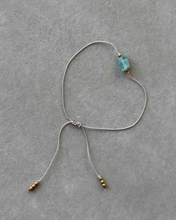 Bransoletka Tourmaline Green gold/silver