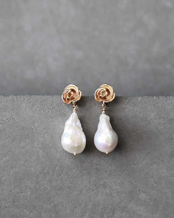 Koczyki Baroque Rose Medium gold/silver