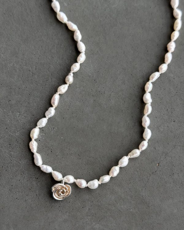 Naszyjniki Pearl Rose gold/silver