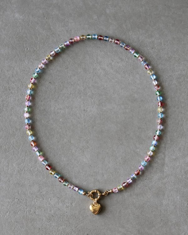 Naszyjnik Bubble Heart Mini gold/silver